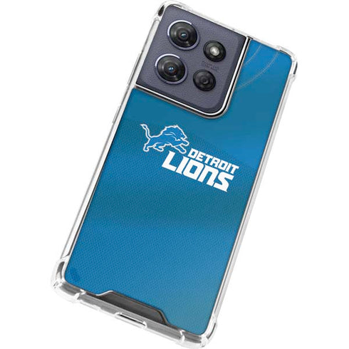 NFL Detroit Lions Team Jersey Moto G Power 5G (2025) Clear Case